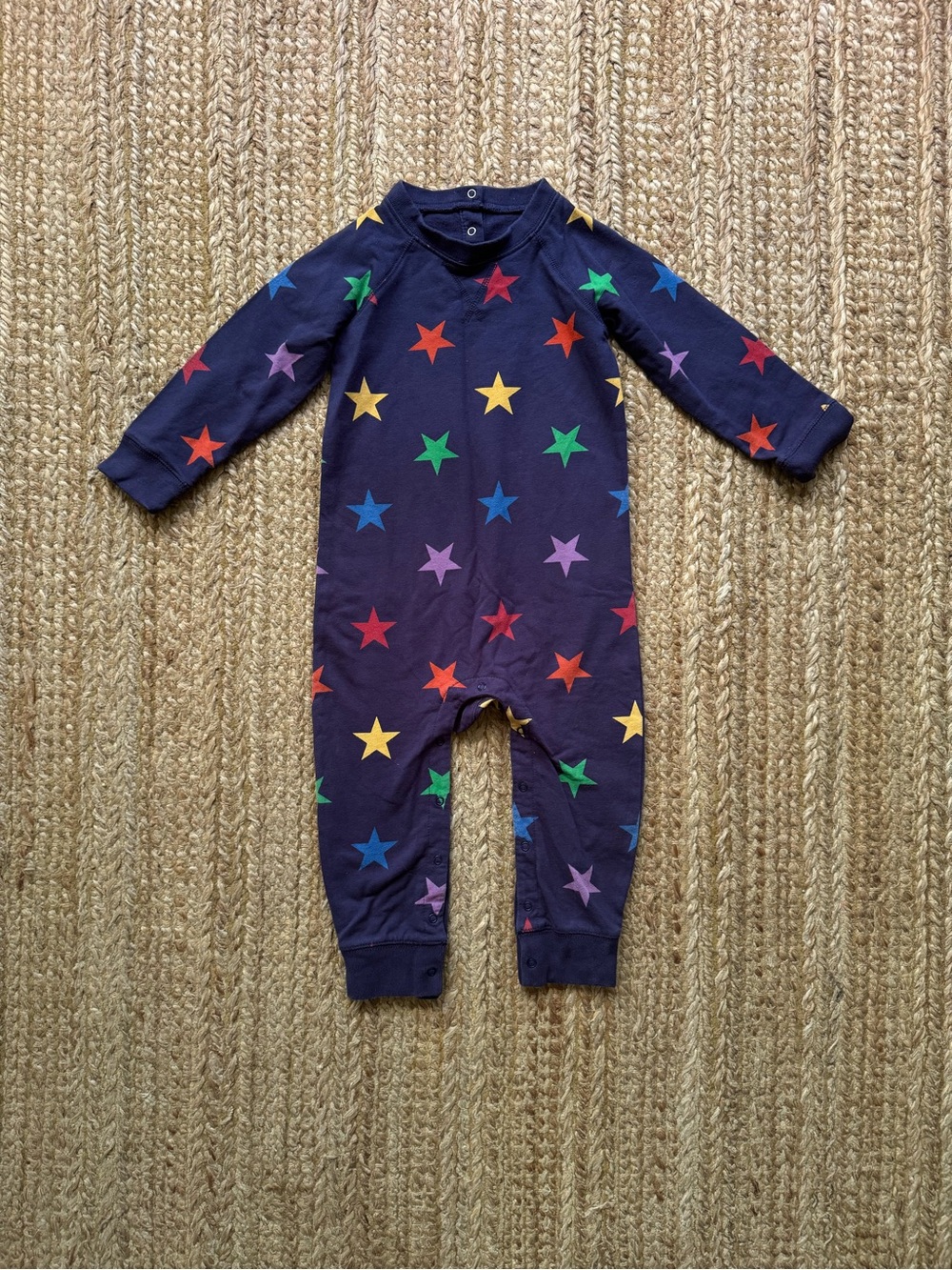 Primary rainbow star sleeper, sz 18-24 mo